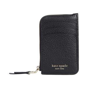 Kate Spade Roulette Zip Cardholder BLACK